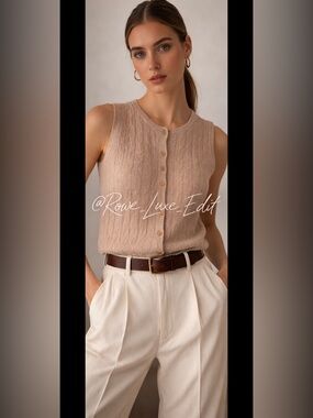 House of Harlow 1960 Cashmere Sweater Vest – New With Tags Size M